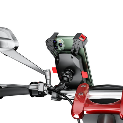 Kewig Reflection To Fall Shockproof Bicycle Bracket Motorcycle Four-Claw Mobile Phone Holder(M113-A) - Holder by Kewig | Online Shopping UK | buy2fix