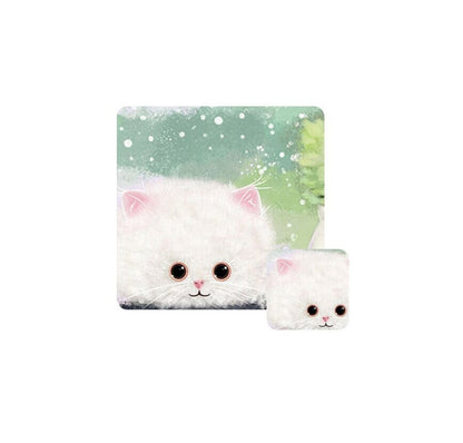 400x900x4mm illustration Cartoon Pattern Waterproof Non-Slip Mouse Pad(Three Cats) by buy2fix