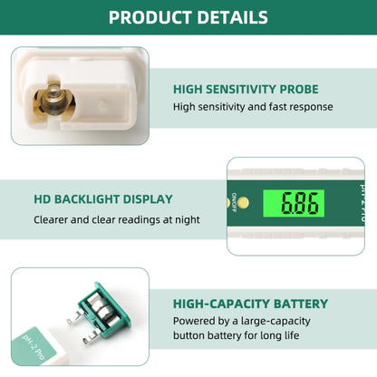 PH-2 Pro Litmus Tester Litmus Test Paper Color Change PH Meter Water Quality Meter - PH & Moisture Meter by buy2fix | Online Shopping UK | buy2fix