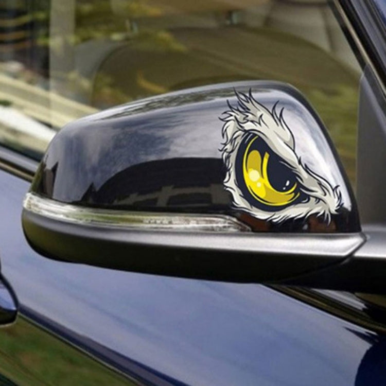 1pc Car Reflective Car Sticker Rearview Mirror Eye Funny Sticker 3D Scratch Blocking Body Sticker Decorative Sticker(Dreamy) by buy2fix