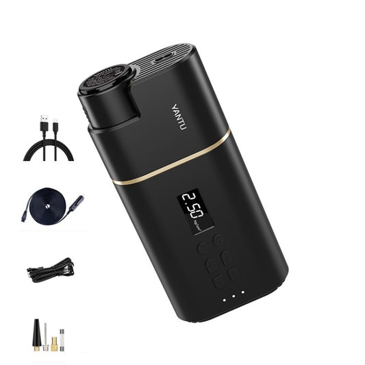 YANTU A31 Car Smart Digital Display Air Pump Electric Portable Tire Pump, Specification： Wireless Version Black - Inflatable Pump by YANTU | Online Shopping UK | buy2fix