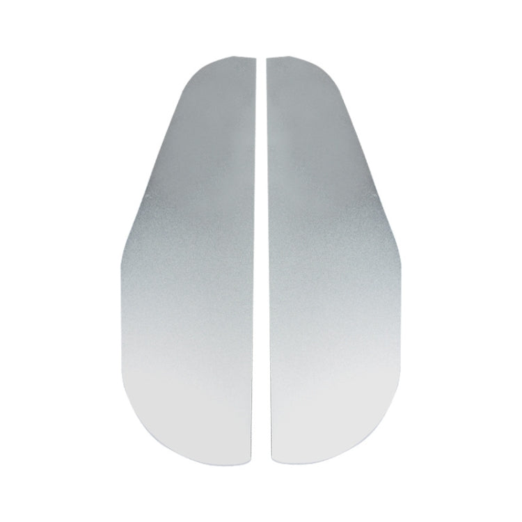 Car Rear View Mirror Rain Eyebrow Cover Catering Mirror Aluminum Alloy Rain Shield(Aluminum Alloy Silver) by buy2fix