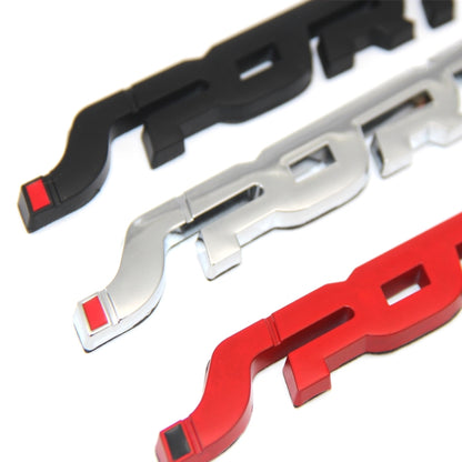 6 PCS Metal 3D Stereo Car Sticker Modified Sport Tail Sticker Body Sticker(Red) by buy2fix