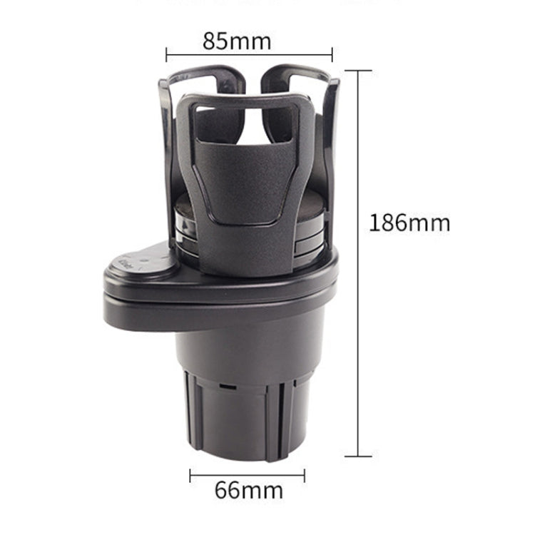Multi-Function Car Cup Rack Modified Cup Mat Beverage Rack, Colour: Matt Black by buy2fix