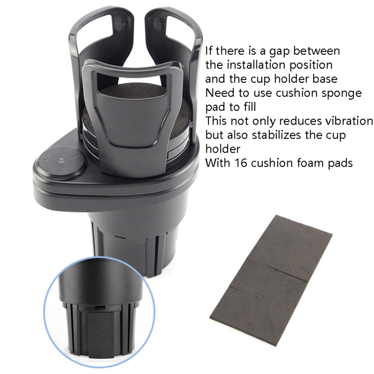 Multi-Function Car Cup Rack Modified Cup Mat Beverage Rack, Colour: Matt Black by buy2fix