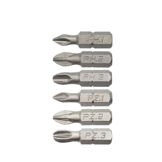 6PCS/set 25mm Strong Magnetic Hand Drill Screwdriver Mouth Anti-Slip Screwdriver Bit - Drill & Drill Bits by buy2fix | Online Shopping UK | buy2fix