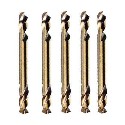 5pcs M35 Cobalt-Containing Twist Drill Bit High-Speed Steel Double Head Metal Steel Plate Expansion Hole Drill, Model: Double Head 3.2mm - Drill & Drill Bits by buy2fix | Online Shopping UK | buy2fix