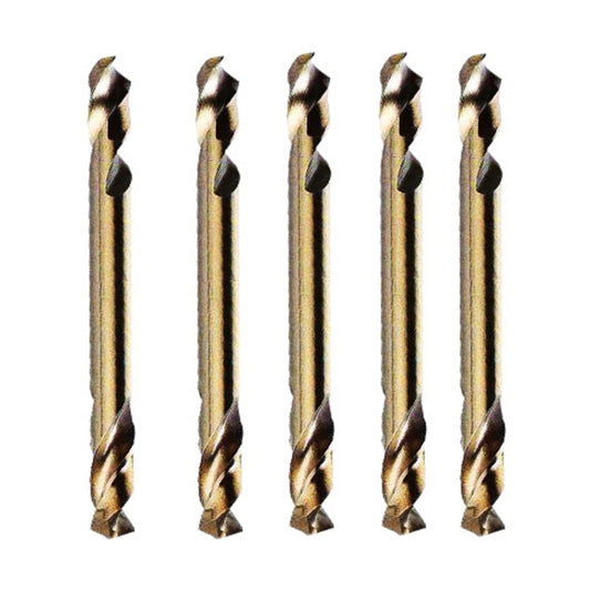 5pcs M35 Cobalt-Containing Twist Drill Bit High-Speed Steel Double Head Metal Steel Plate Expansion Hole Drill, Model: Double Head 4.5mm - Drill & Drill Bits by buy2fix | Online Shopping UK | buy2fix