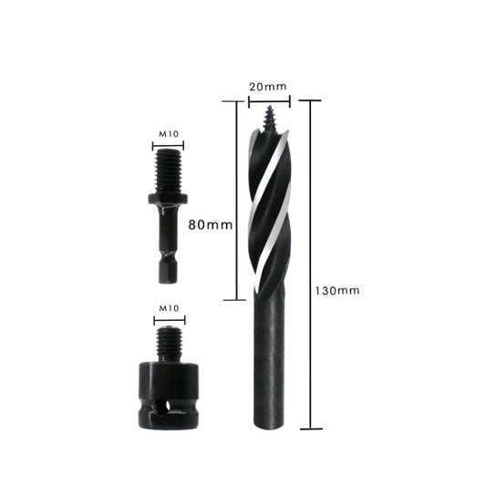 Electric Wrench Hole Opener Woodman Door Lock Rhinestone Drill Template Rejection Drill Bit, Model: 20mm - Drill & Drill Bits by buy2fix | Online Shopping UK | buy2fix