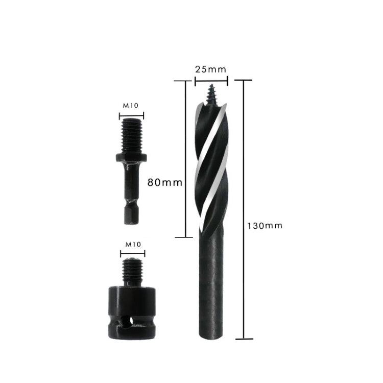 Electric Wrench Hole Opener Woodman Door Lock Rhinestone Drill Template Rejection Drill Bit, Model: 25mm - Drill & Drill Bits by buy2fix | Online Shopping UK | buy2fix