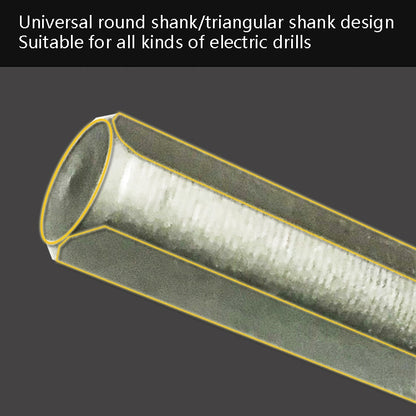 2pcs Hand Electric Drill Shock Drill Wall Mix Soil Cement Wall Construction Drill Bit, Model: 14x150mm Triangle Handle - Drill & Drill Bits by buy2fix | Online Shopping UK | buy2fix