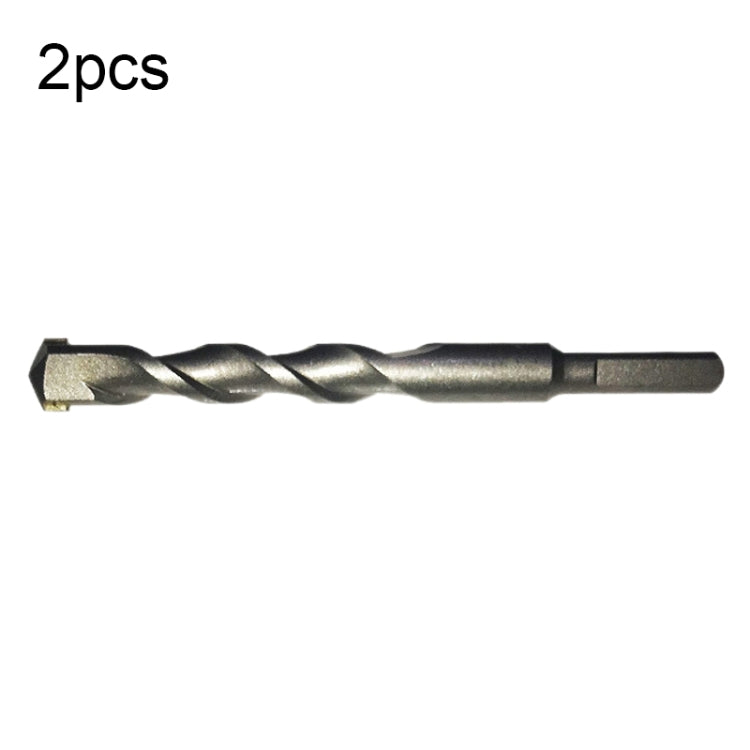 2pcs Hand Electric Drill Shock Drill Wall Mix Soil Cement Wall Construction Drill Bit, Model: 14x150mm Triangle Handle - Drill & Drill Bits by buy2fix | Online Shopping UK | buy2fix