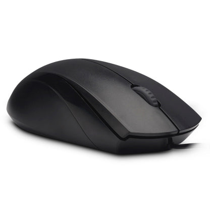 Rapoo N1600 1000 DPI 3 Keys Office Business Silent Wired Mouse, Cable Length: 1.5m(Black) - Wired Mice by Rapoo | Online Shopping UK | buy2fix