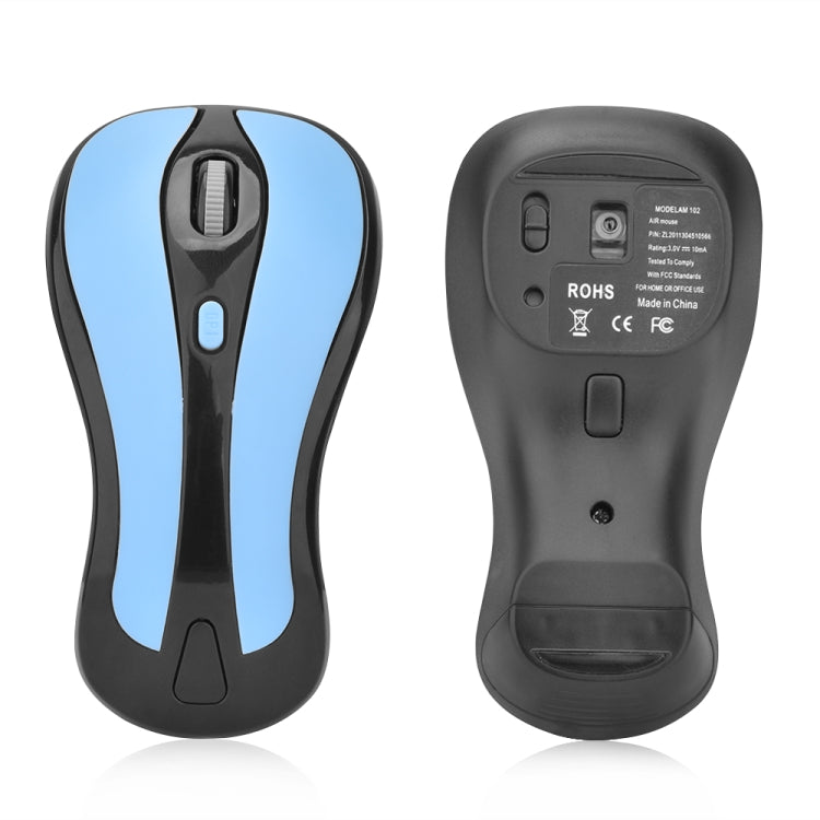 PR-01 1600 DPI 7 Keys Flying Squirrel Wireless Mouse 2.4G Gyroscope Game Mouse(Dark Blue) by buy2fix