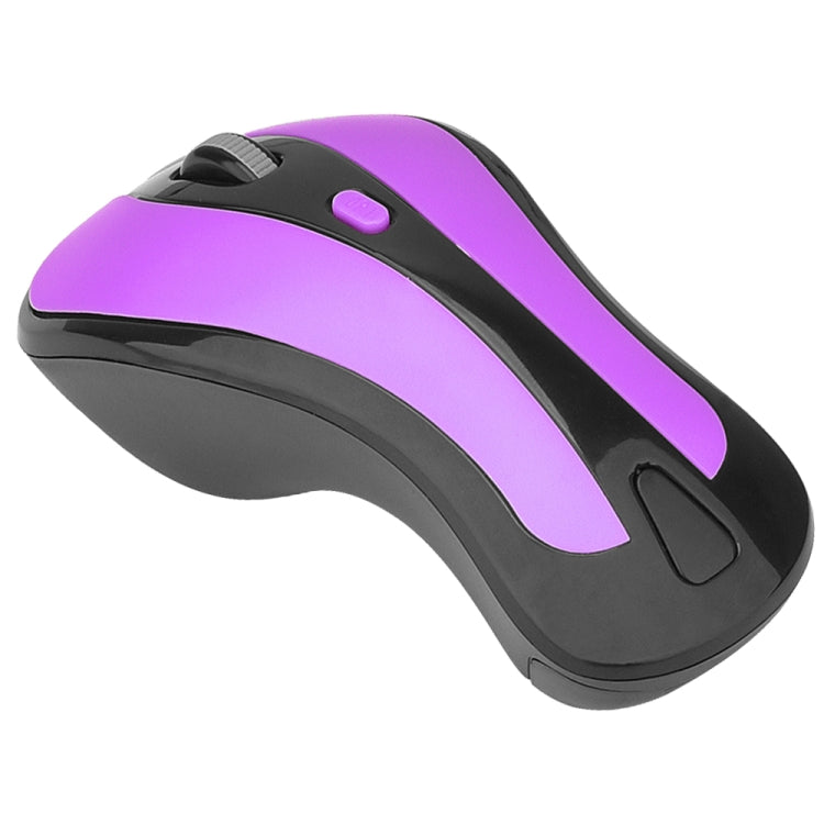 PR-01 1600 DPI 7 Keys Flying Squirrel Wireless Mouse 2.4G Gyroscope Game Mouse(Black Purple) by buy2fix