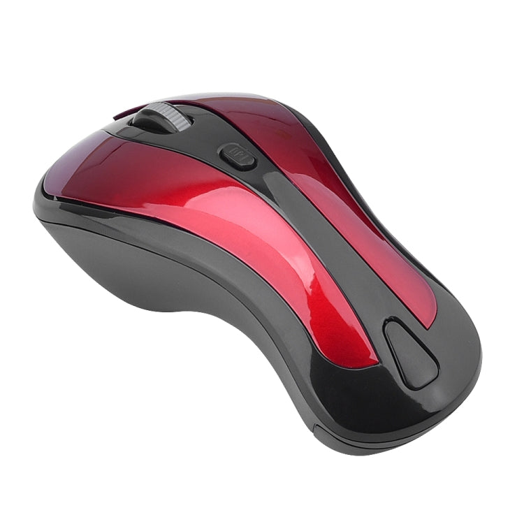 PR-01 1600 DPI 7 Keys Flying Squirrel Wireless Mouse 2.4G Gyroscope Game Mouse(Black Red) by buy2fix