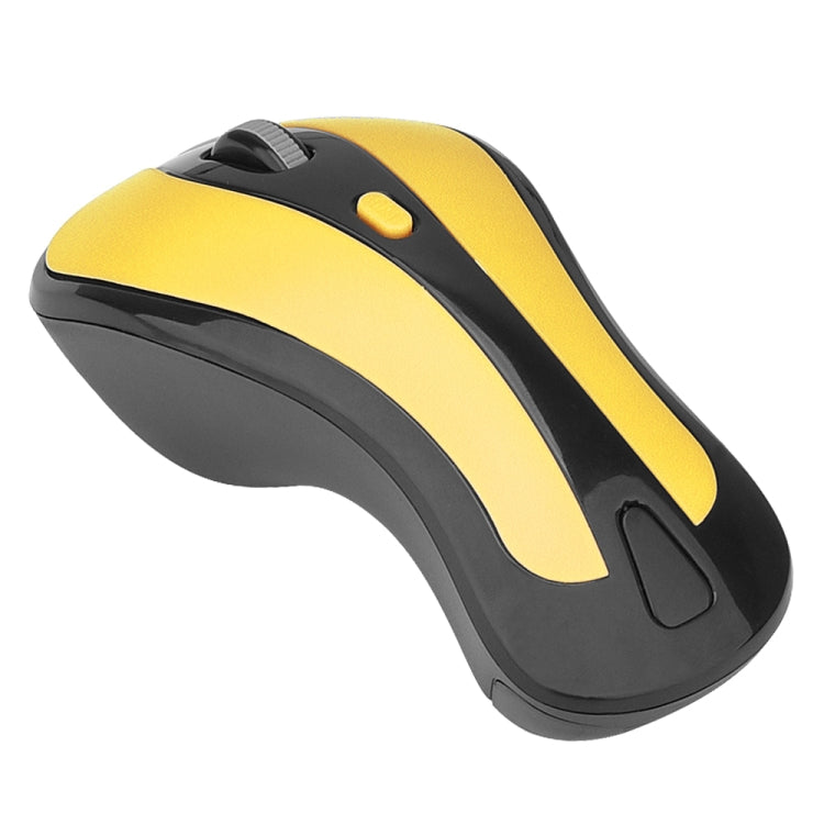 PR-01 1600 DPI 7 Keys Flying Squirrel Wireless Mouse 2.4G Gyroscope Game Mouse(Black Yellow) by buy2fix