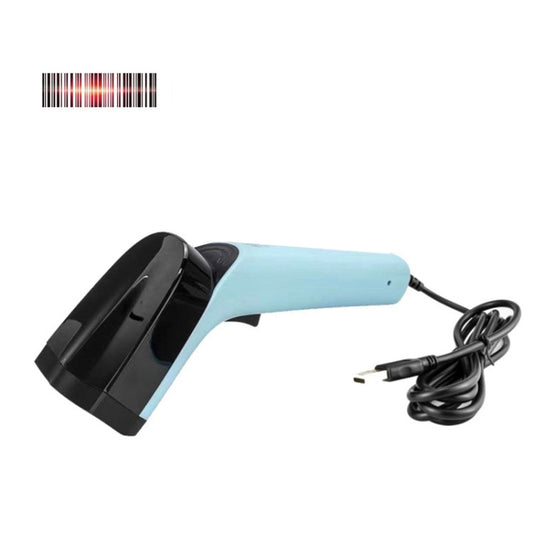 Handheld Barcode Scanner With Storage, Model: Wired Two-dimensional - Barcode Scanner by buy2fix | Online Shopping UK | buy2fix