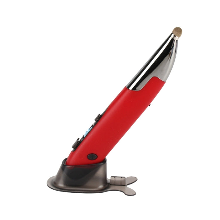 PR-A19 2.4GHz Wireless Charging Bluetooth Mouse Pen Type Shining Quiet Mouse(Red) by buy2fix