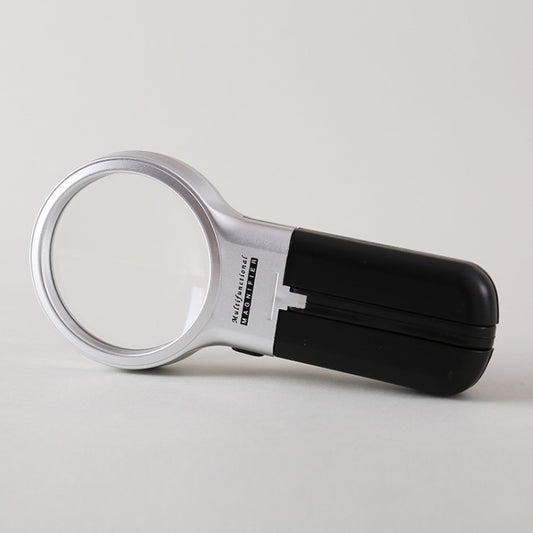 Th7006 Multi-Function Folding Magnifying Mirror With LED Lamp Hold Bracket Two-Purpose Reading Repair Acrylic 3 Times Magnifier - Hand Held Style by buy2fix | Online Shopping UK | buy2fix