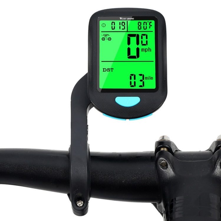 WEST BIKING Mountain Road Bike Wireless Code Meter Multi-Function Interface Riding Speedometer(Black) by WEST BIKING