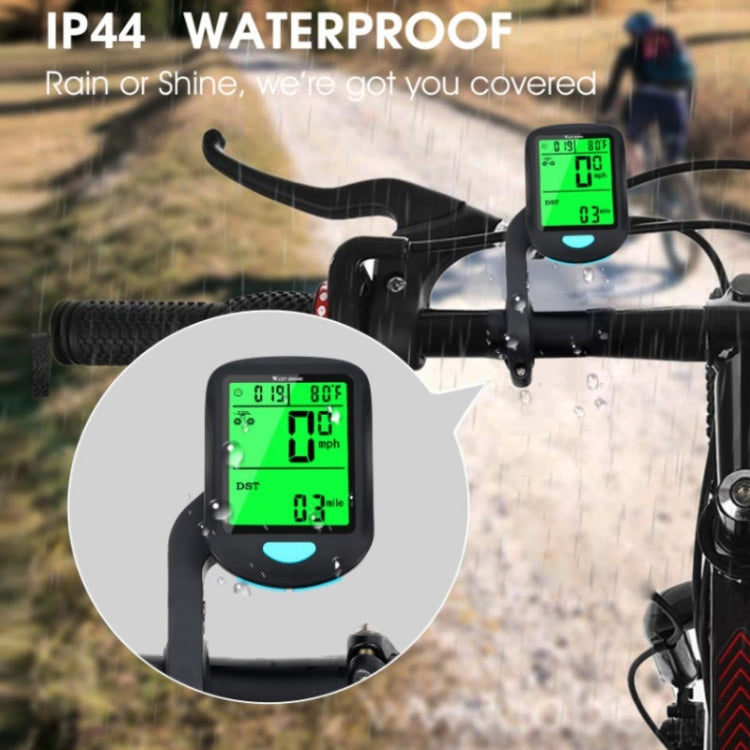 WEST BIKING Mountain Road Bike Wireless Code Meter Multi-Function Interface Riding Speedometer(Black) by WEST BIKING