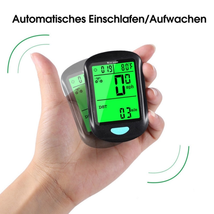 WEST BIKING Mountain Road Bike Wireless Code Meter Multi-Function Interface Riding Speedometer(Black) by WEST BIKING