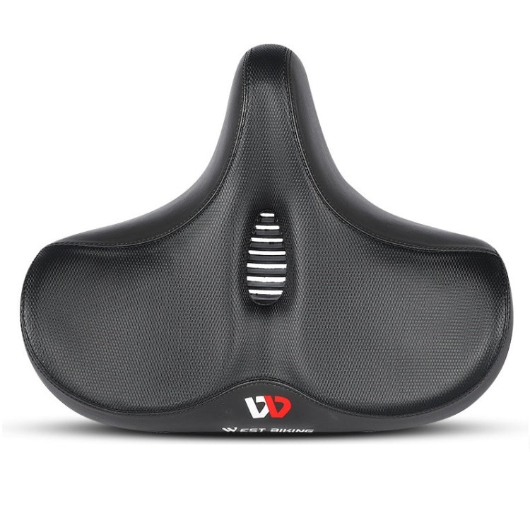 WEST BIKING Bicycle Riding Big Butt Comfortable Saddle(Black Hollow Windshield) by WEST BIKING