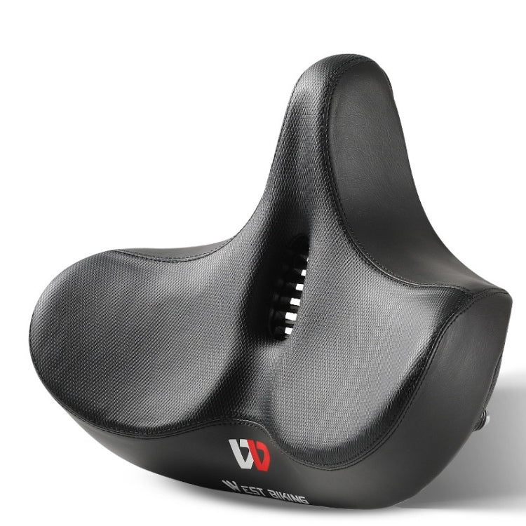 WEST BIKING Bicycle Riding Big Butt Comfortable Saddle(Black Hollow Windshield) by WEST BIKING