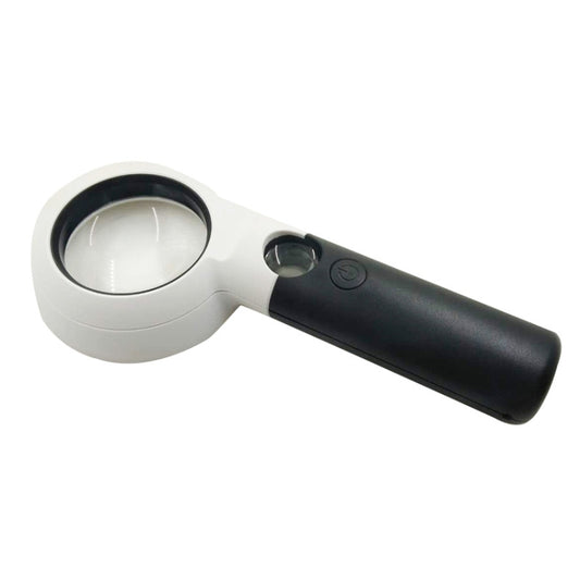 CH55-8L Hand-Held With LED Lamp Magnifier Double Lens 7 Times / 20 Times Portable Magnifying Glass - Hand Held Style by buy2fix | Online Shopping UK | buy2fix