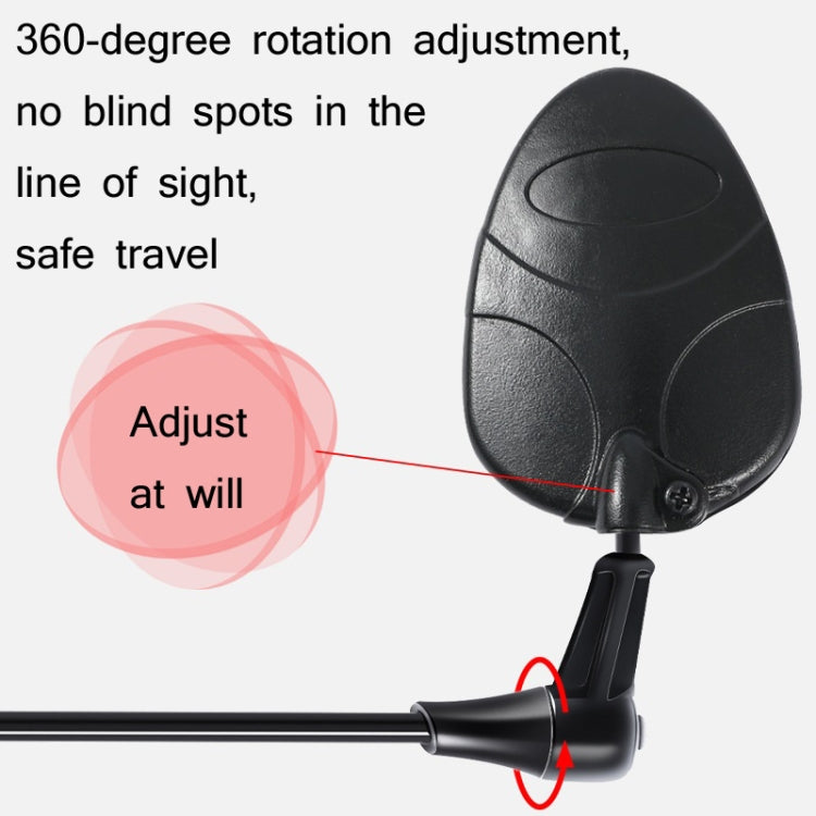 WEST BIKING Mountain Road Bike Helmet Mini Reflective Convex Rearview Mirror by buy2fix