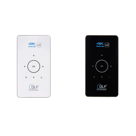 C6 1G+8G Android System Intelligent DLP HD Mini Projector Portable Home Mobile Phone Projector， US Plug  (Black) - Mini Projector by buy2fix | Online Shopping UK | buy2fix