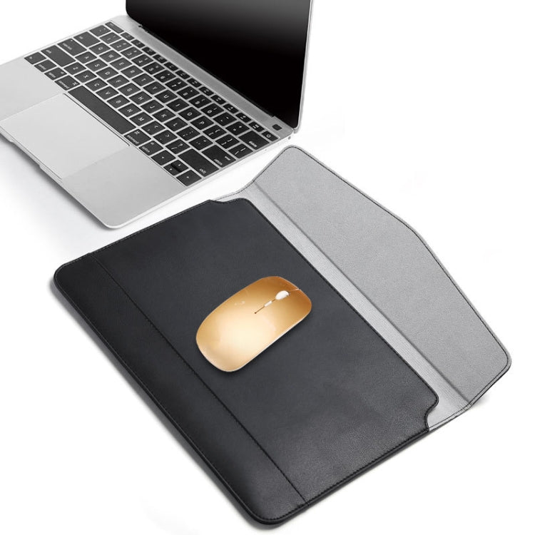 Horizontal Embossed Notebook Liner Bag Ultra-Thin Magnetic Holster, Applicable Model: 11 -12 inch( Black) by buy2fix