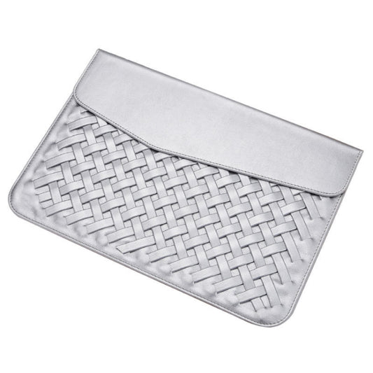 Hand-Woven Computer Bag Notebook Liner Bag, Applicable Model: 11 inch (A1370 / 1465)(Silver) by buy2fix