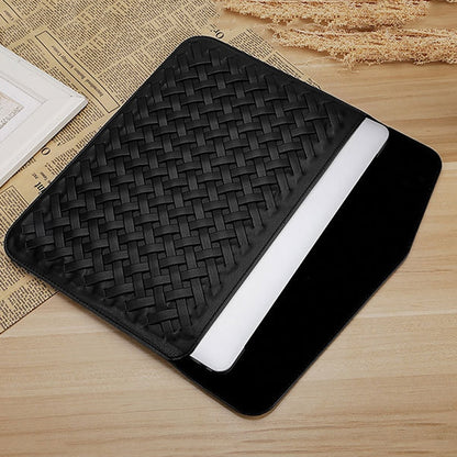 Hand-Woven Computer Bag Notebook Liner Bag, Applicable Model: 11 inch (A1370 / 1465)(Silver) by buy2fix