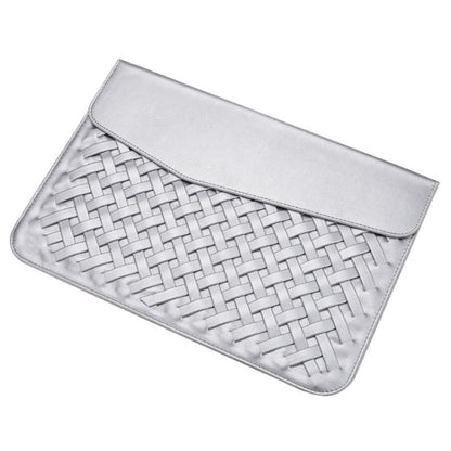 Hand-Woven Computer Bag Notebook Liner Bag, Applicable Model: 12 inch (A1534)(Silver) by buy2fix