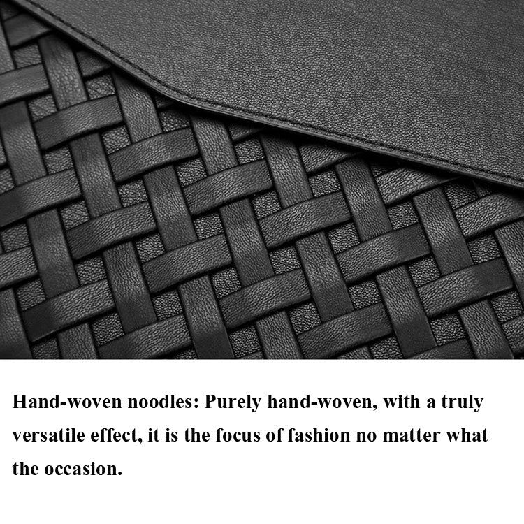 Hand-Woven Computer Bag Notebook Liner Bag, Applicable Model: 13 inch (A1466 / A1369 / A1502 / A1425 / A1466 / A1369 / A1502)(Black) by buy2fix