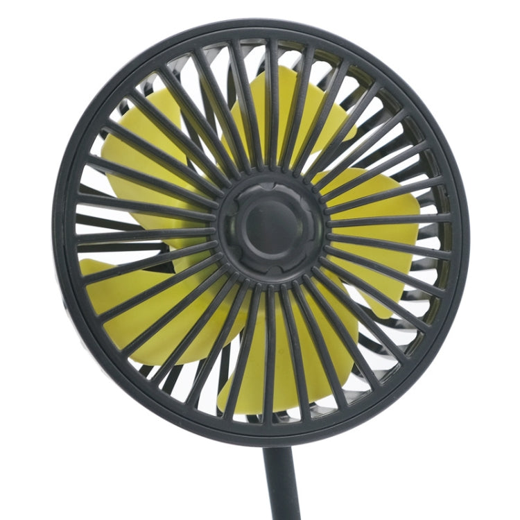 F408 Car Silicone Hose Fan Multi-Angle Adjustment USB Fan(Black) - Heating & Fans by buy2fix | Online Shopping UK | buy2fix