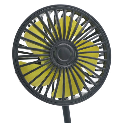 F408 Car Silicone Hose Fan Multi-Angle Adjustment USB Fan(Black) - Heating & Fans by buy2fix | Online Shopping UK | buy2fix