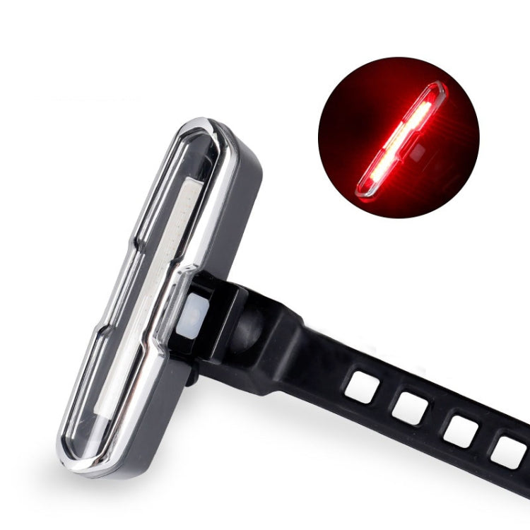 Bicycle Light USB Charging LED Warning Light Night Riding COB Tail Light, Specification: 7505A Single Red Light by buy2fix