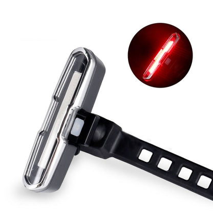 Bicycle Light USB Charging LED Warning Light Night Riding COB Tail Light, Specification: 7505A Single Red Light by buy2fix