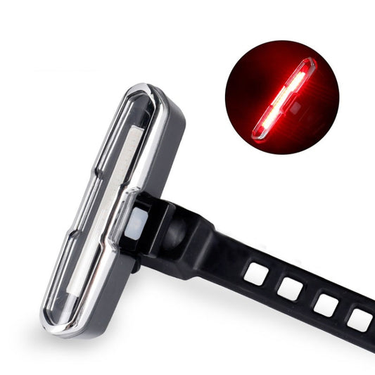 Bicycle Light USB Charging LED Warning Light Night Riding COB Tail Light, Specification: 7505A Single Red Light by buy2fix