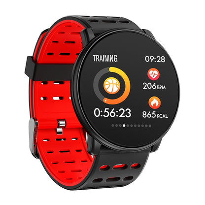 Q88 Smart Watch IP68 Waterproof Men Sports Smartwatch Android Bluetooth Watch Support Heart Rate / Call Reminder / Pedometer / Sleep Monitoring / Tracker(Black Red) - Smart Watches by buy2fix | Online Shopping UK | buy2fix