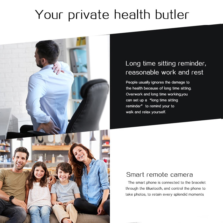 Q88 Smart Watch IP68 Waterproof Men Sports Smartwatch Android Bluetooth Watch Support Heart Rate / Call Reminder / Pedometer / Sleep Monitoring / Tracker(Black Red) - Smart Watches by buy2fix | Online Shopping UK | buy2fix