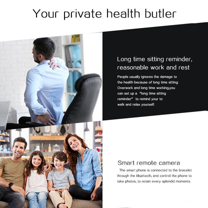 Q88 Smart Watch IP68 Waterproof Men Sports Smartwatch Android Bluetooth Watch Support Heart Rate / Call Reminder / Pedometer / Sleep Monitoring / Tracker(Black Red) - Smart Watches by buy2fix | Online Shopping UK | buy2fix