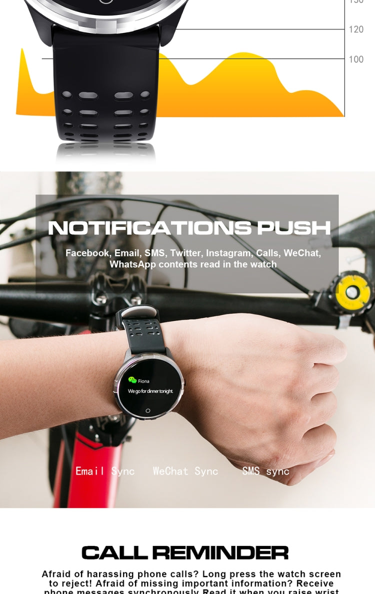 Q88 Smart Watch IP68 Waterproof Men Sports Smartwatch Android Bluetooth Watch Support Heart Rate / Call Reminder / Pedometer / Sleep Monitoring / Tracker(Black Red) - Smart Watches by buy2fix | Online Shopping UK | buy2fix