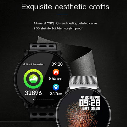 Q88 Smart Watch IP68 Waterproof Men Sports Smartwatch Android Bluetooth Watch Support Heart Rate / Call Reminder / Pedometer / Sleep Monitoring / Tracker(Black Red) - Smart Watches by buy2fix | Online Shopping UK | buy2fix