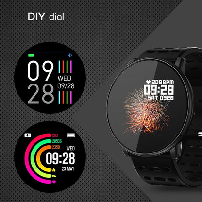 Q88 Smart Watch IP68 Waterproof Men Sports Smartwatch Android Bluetooth Watch Support Heart Rate / Call Reminder / Pedometer / Sleep Monitoring / Tracker(Black Red) - Smart Watches by buy2fix | Online Shopping UK | buy2fix