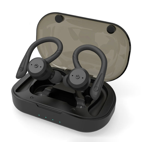 BE1032 Écouteur Bluetooth sans fil TWS étanche monté sur l'oreille (noir)