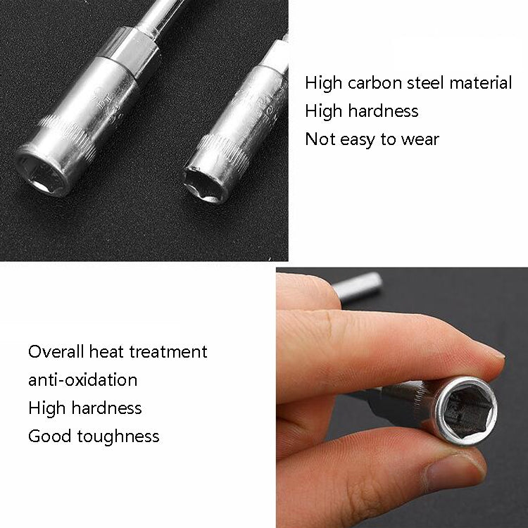 T-Wrench Car Assembly Repair Sleeve Wrench Hexagon Lengthening Socket, Specification: 7mm - Hand Tool Sets by buy2fix | Online Shopping UK | buy2fix